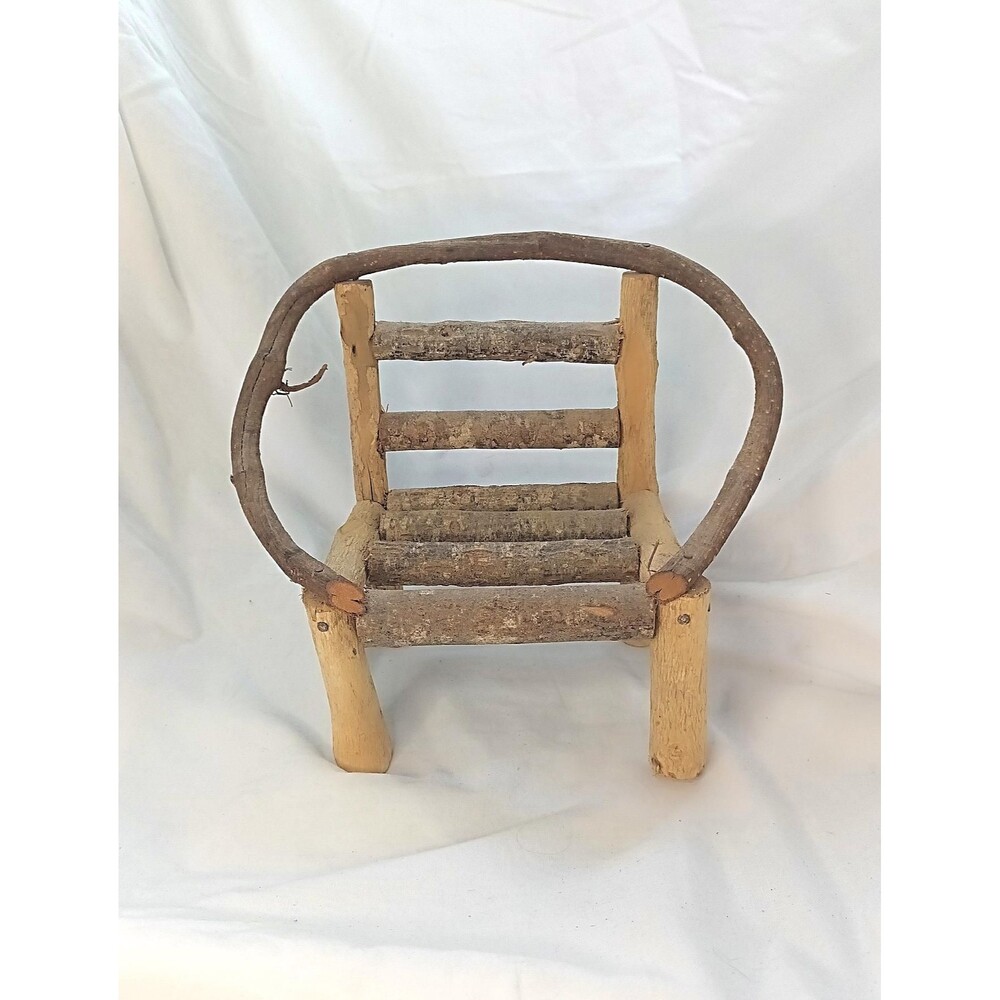 Rustic Bent Twig Doll Chair or Plant Stand